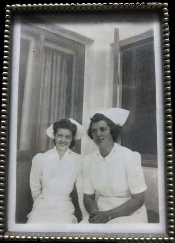 Doris and Mary in Waukesha, 1941