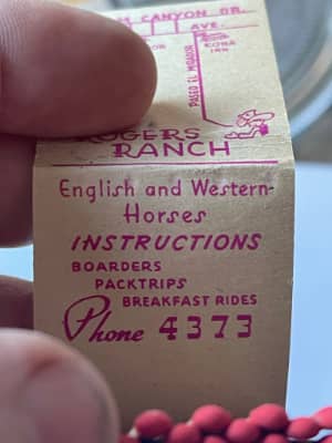 matchbook inside