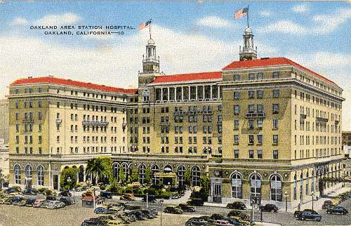 Oakland Hospital Postcard, 1946