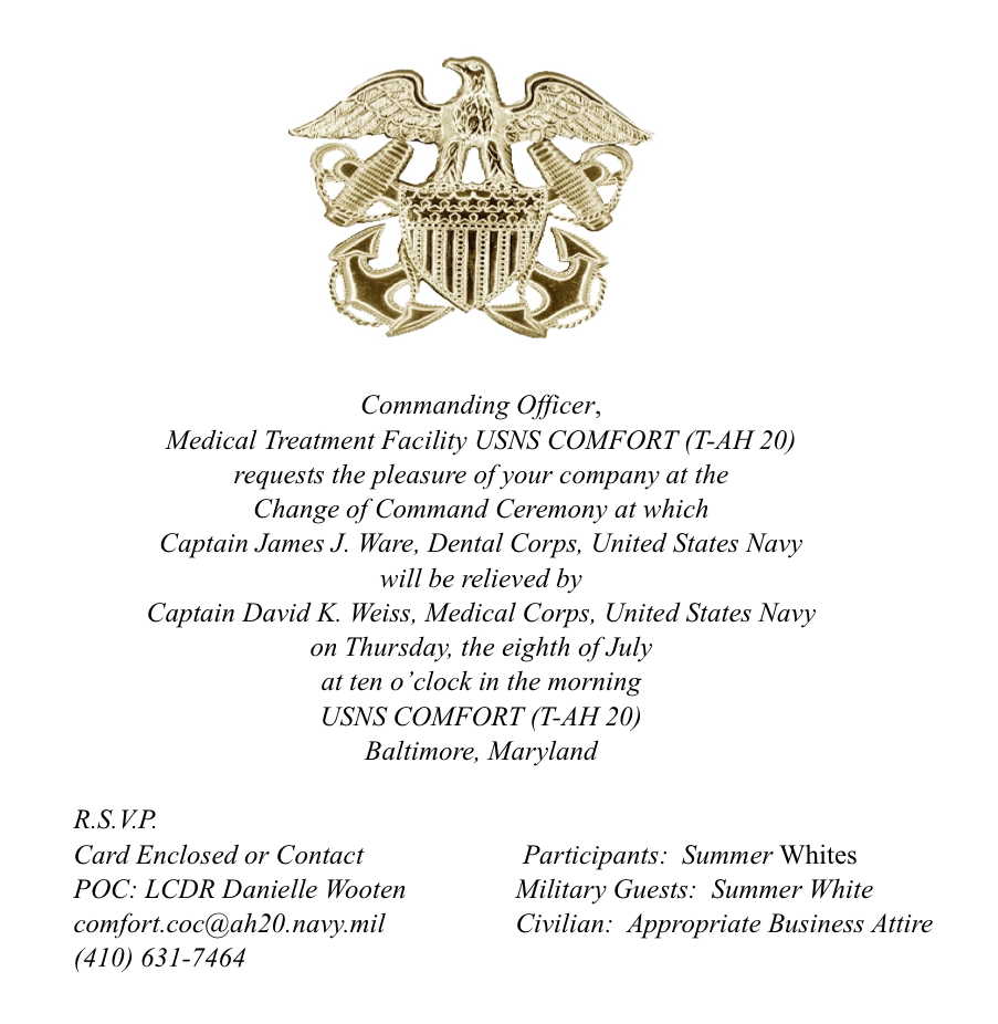 change of command